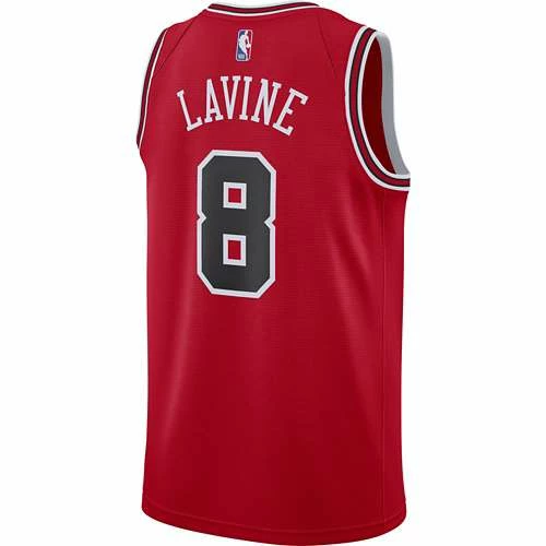 NBA Jerseys Nike Chicago Bulls Zach LaVine #8 Icon Edition Swingman Jersey 4 NBA Jerseys Nike Chicago Bulls Zach LaVine #8 Icon Edition Swingman Jersey - Image 2