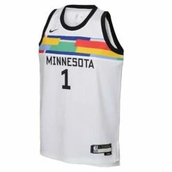 NBA Jerseys Nike Kids' Minnesota Timberwolves Anthony Edwards #1 2022 City Edition Jersey -Nike popular store unnamed file 6369