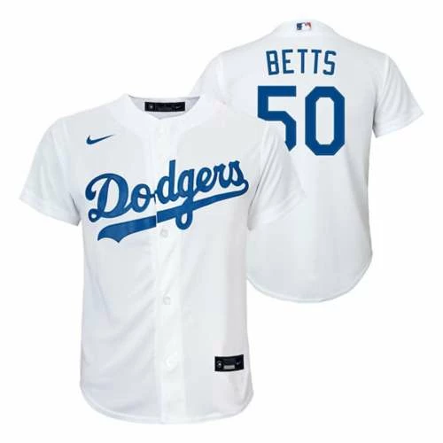 MLB Jerseys Nike Kids' Los Angeles Dodgers Mookie Betts #50 Replica Jersey 3 MLB Jerseys Nike Kids' Los Angeles Dodgers Mookie Betts #50 Replica Jersey