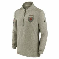 NFL Shirts Nike Chicago Bears 2022 Salute To Service Shield 1/4 Zip
