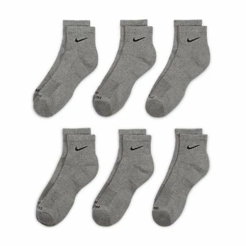 Adult Nike Everyday Plus Cushioned 6 Pack Quarter Running Socks 4 Adult Nike Everyday Plus Cushioned 6 Pack Quarter Running Socks - Image 2