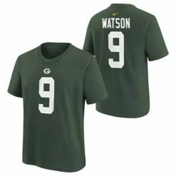 NFL Shirts Nike Kids' Green Bay Packers Christian Watson #9 Name & Number T-Shirt
