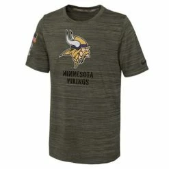 NFL Shirts Nike Kids' Minnesota Vikings 2022 Salute To Service Velocity T-Shirt