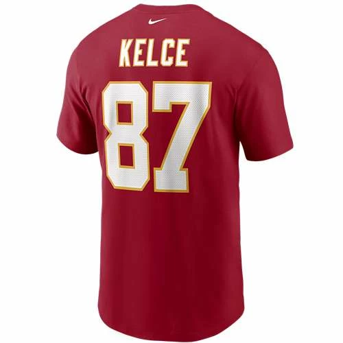 NFL Shirts Nike Kansas City Chiefs Travis Kelce #87 Name & Number T-Shirt 3 NFL Shirts Nike Kansas City Chiefs Travis Kelce #87 Name & Number T-Shirt