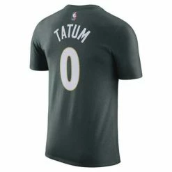 NBA Shirts Nike Boston Celtics Jayson Tatum #0 2022 City Edition Name & Number T-Shirt