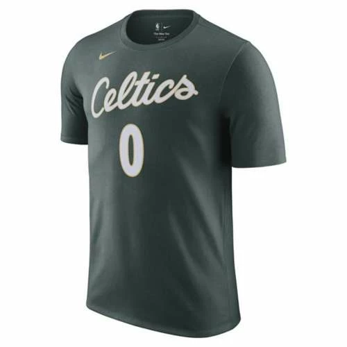 NBA Shirts Nike Boston Celtics Jayson Tatum #0 2022 City Edition Name & Number T-Shirt 4 NBA Shirts Nike Boston Celtics Jayson Tatum #0 2022 City Edition Name & Number T-Shirt - Image 2