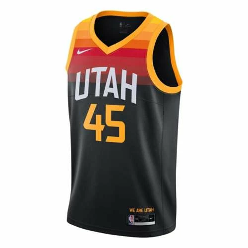 NBA Jerseys Nike Utah Jazz Donovan Mitchell #45 City Edition Swingman Jersey 4 NBA Jerseys Nike Utah Jazz Donovan Mitchell #45 City Edition Swingman Jersey - Image 2