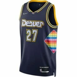 NBA Jerseys Nike Denver Nuggets Jamal Murray #27 City Edition Mixed Moment Tape Jersey -Nike popular store unnamed file 6478