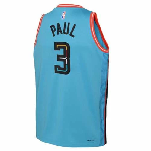 NBA Jerseys Nike Kids' Phoenix Suns Chris Paul #3 2022 City Edition Jersey 4 NBA Jerseys Nike Kids' Phoenix Suns Chris Paul #3 2022 City Edition Jersey - Image 2