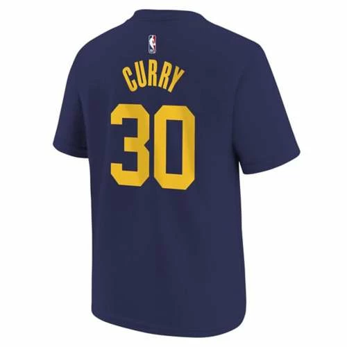 NBA Shirts Nike Kids' Golden State Warriors Steph Curry #30 2022 Statement Name & Number T-Shirt 3 NBA Shirts Nike Kids' Golden State Warriors Steph Curry #30 2022 Statement Name & Number T-Shirt