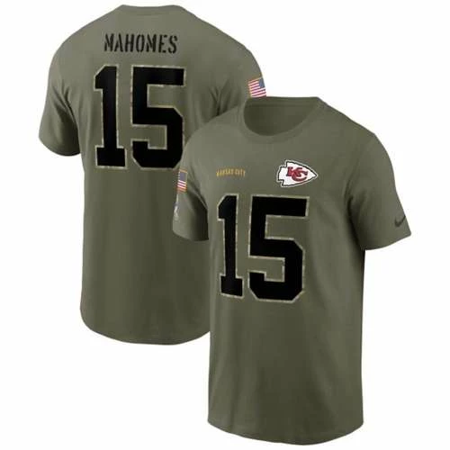 NFL Shirts Nike Kansas City Chiefs Patrick Mahomes #15 2022 Salute To Service Name & Number T-Shirt 3 NFL Shirts Nike Kansas City Chiefs Patrick Mahomes #15 2022 Salute To Service Name & Number T-Shirt