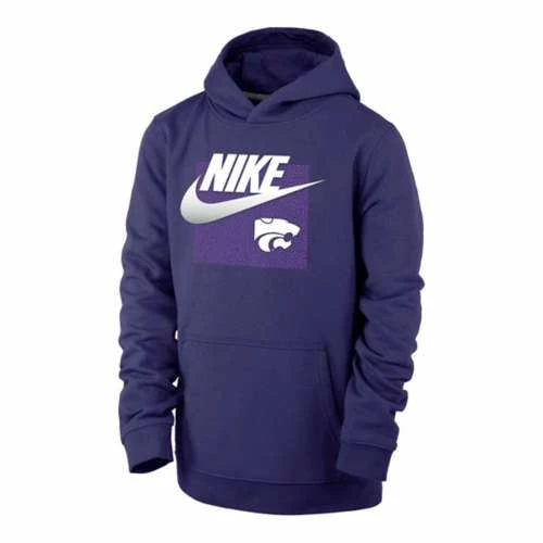College Hoodies & Sweatshirts Nike Kids' Kansas State Wildcats Club Remix Hoodie 3 College Hoodies & Sweatshirts Nike Kids' Kansas State Wildcats Club Remix Hoodie