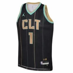 NBA Jerseys Nike Kids' Charlotte Hornets Lamelo Ball #1 2022 City Edition Jersey -Nike popular store unnamed file 6621