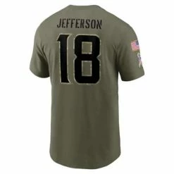 NFL Shirts Nike Minnesota Vikings Justin Jefferson #18 2022 Salute To Service Name & Number T-Shirt -Nike popular store unnamed file 6669
