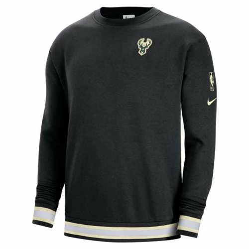 NBA Hoodies & Sweatshirts Nike Milwaukee Bucks Courtside Crewneck 3 NBA Hoodies & Sweatshirts Nike Milwaukee Bucks Courtside Crewneck