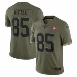 NFL Jerseys Nike San Francisco 49ers George Kittle #85 2022 Salute To Service Jersey