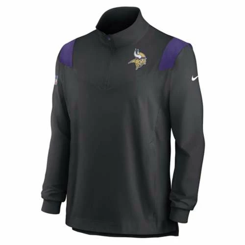 NFL Lightweight Jackets Nike Minnesota Vikings Coaches 1/4 Zip Jacket 3 NFL Lightweight Jackets Nike Minnesota Vikings Coaches 1/4 Zip Jacket