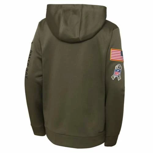 NFL Hoodies & Sweatshirts Nike Kids' Green Bay Packers 2022 Salute To Service Hoodie 4 NFL Hoodies & Sweatshirts Nike Kids' Green Bay Packers 2022 Salute To Service Hoodie - Image 2