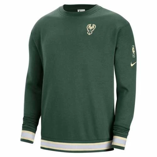 NBA Hoodies & Sweatshirts Nike Milwaukee Bucks Courtside Crewneck 3 NBA Hoodies & Sweatshirts Nike Milwaukee Bucks Courtside Crewneck
