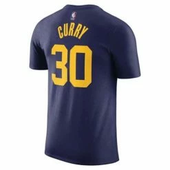 NBA Shirts Nike Golden State Warriors Steph Curry #30 Statement Name & Number T-Shirt