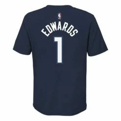 NBA Shirts Nike Kids' Minnesota Timberwolves Anthony Edwards Name & Number T-Shirt -Nike popular store unnamed file 6793
