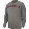 College Hoodies & Sweatshirts Nike Oklahoma Sooners Wordmark Club Fleece Crewneck Sweatshirt -Nike popular store unnamed file 6858