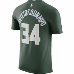 NBA Shirts Nike Milwaukee Bucks Giannis Antetokounmpo Name & Number T-Shirt