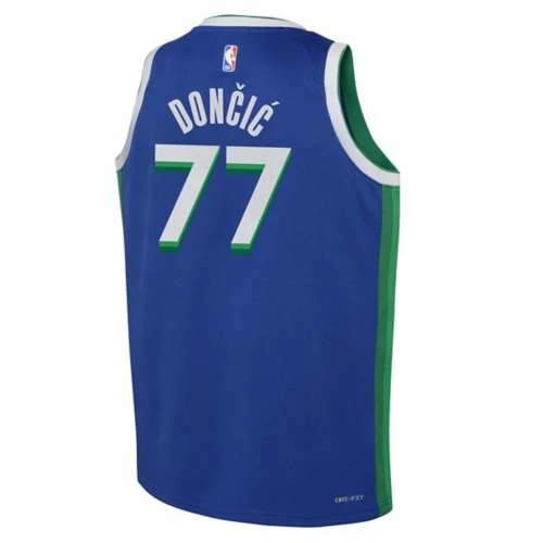 NBA Jerseys Nike Kids' Dallas Mavericks Luka Doncic #77 2022 City Edition Jersey 4 NBA Jerseys Nike Kids' Dallas Mavericks Luka Doncic #77 2022 City Edition Jersey - Image 2