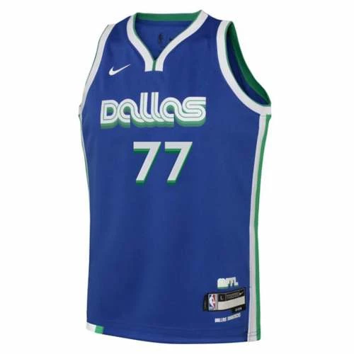 NBA Jerseys Nike Kids' Dallas Mavericks Luka Doncic #77 2022 City Edition Jersey 5 NBA Jerseys Nike Kids' Dallas Mavericks Luka Doncic #77 2022 City Edition Jersey - Image 3