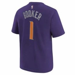 NBA Shirts Nike Kids' Phoenix Suns Devin Booker #1 Name & Number T-Shirt