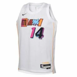 NBA Jerseys Nike Kids' Miami Heat Tyler Herro #14 2022 City Edition Jersey -Nike popular store unnamed file 6903