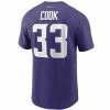 NFL Shirts Nike Minnesota Vikings Dalvin Cook #33 Name & Number T-Shirt -Nike popular store unnamed file 6920
