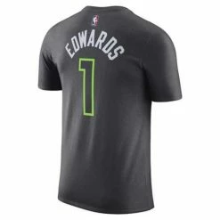 NBA Shirts Nike Minnesota Timberwolves Anthony Edwards #1 Statement Name & Number T-Shirt