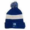 College Hats & Caps Nike Duke Blue Devils Sideline Pom Beanie -Nike popular store unnamed file 6983