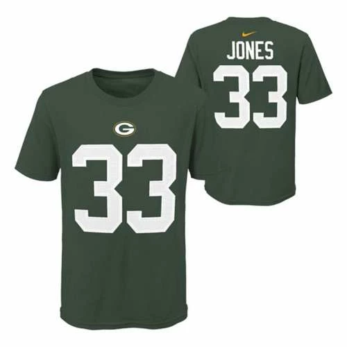 NFL Shirts Nike Kids' Green Bay Packers Aaron Jones #33 T-Shirt 4 NFL Shirts Nike Kids' Green Bay Packers Aaron Jones #33 T-Shirt - Image 2