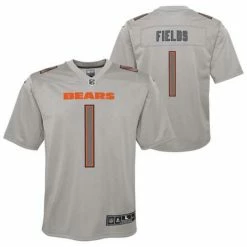 NFL Jerseys Nike Kids' Chicago Bears Justin Fields #1 Atmosphere Jersey