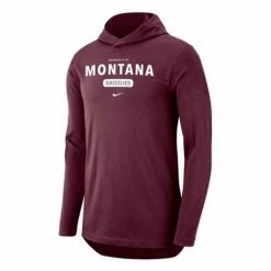College Hoodies & Sweatshirts Nike Montana Grizzlies Lightweight DriFit Sideline Hoodie