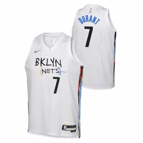 NBA Jerseys Nike Kids' Brooklyn Nets Kevin Durant #7 2022 City Edition Jersey 3 NBA Jerseys Nike Kids' Brooklyn Nets Kevin Durant #7 2022 City Edition Jersey