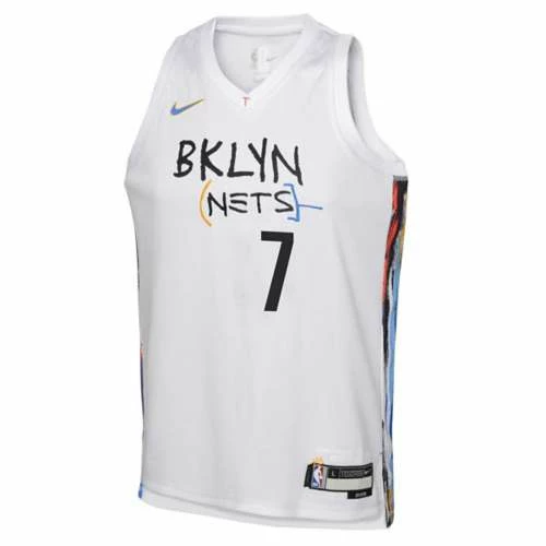 NBA Jerseys Nike Kids' Brooklyn Nets Kevin Durant #7 2022 City Edition Jersey 5 NBA Jerseys Nike Kids' Brooklyn Nets Kevin Durant #7 2022 City Edition Jersey - Image 3