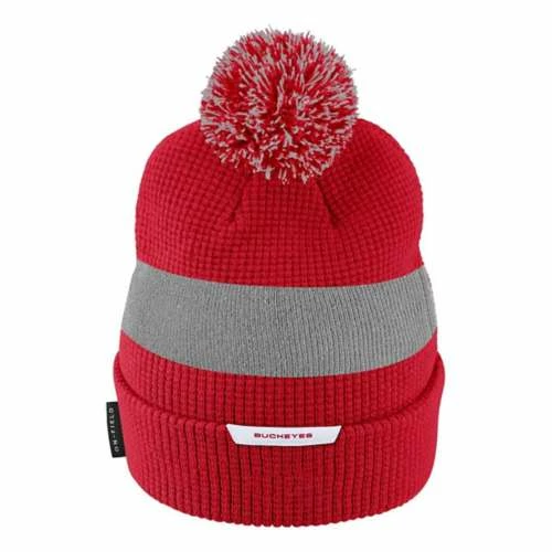 College Hats & Caps Nike Ohio State Buckeyes Sideline Pom Beanie 4 College Hats & Caps Nike Ohio State Buckeyes Sideline Pom Beanie - Image 2