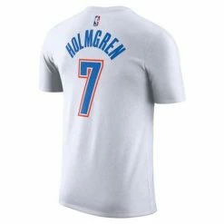 NBA Shirts Nike Oklahoma City Thunder Chet Holmgren #7 Name & Number T-Shirt