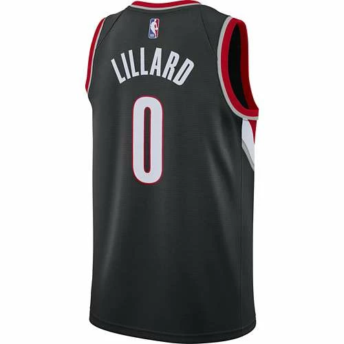 NBA Jerseys Nike Portland Trail Blazers Damian Lillard #0 Icon Edition Swingman Jersey 4 NBA Jerseys Nike Portland Trail Blazers Damian Lillard #0 Icon Edition Swingman Jersey - Image 2