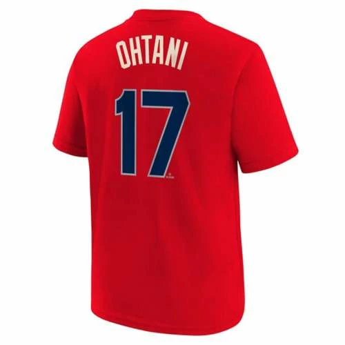 MLB Shirts Nike Kids' Los Angeles Angels Shohei Ohtani #17 City Connect Name & Number T-Shirt 4 MLB Shirts Nike Kids' Los Angeles Angels Shohei Ohtani #17 City Connect Name & Number T-Shirt - Image 2