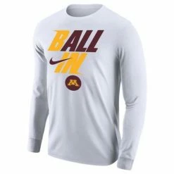 College Shirts Nike Minnesota Golden Gophers Ball In Long Sleeve Shirt