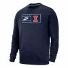 College Hoodies & Sweatshirts Nike Illinois Fighting Illini NSW Crewneck Sweatshirt -Nike popular store unnamed file 7177