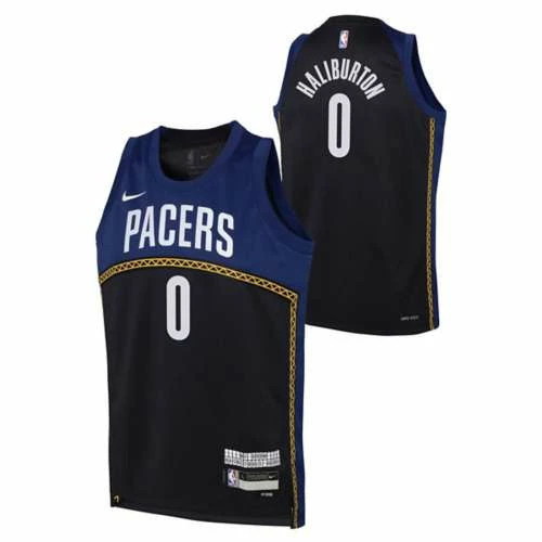 NBA Jerseys Nike Kids' Indiana Pacers Tyrese Haliburton #0 2022 City Edition Jersey 3 NBA Jerseys Nike Kids' Indiana Pacers Tyrese Haliburton #0 2022 City Edition Jersey