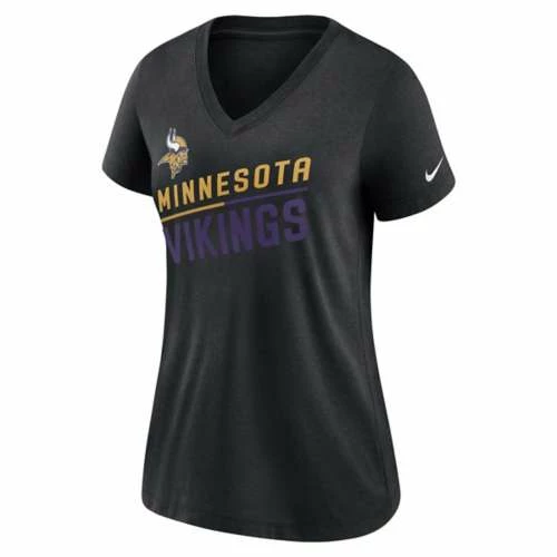 NFL Shirts Nike Women's Minnesota Vikings Tri Slant T-Shirt 3 NFL Shirts Nike Women's Minnesota Vikings Tri Slant T-Shirt