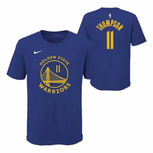 NBA Shirts Nike Kids' Golden State Warriors Klay Thompson Name & Number T-Shirt 3 NBA Shirts Nike Kids' Golden State Warriors Klay Thompson Name & Number T-Shirt