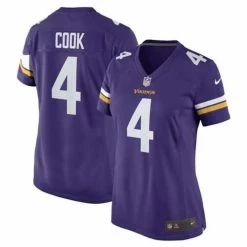 NFL Jerseys Nike Women's Minnesota Vikings Dalvin Cook #4 Game Jersey