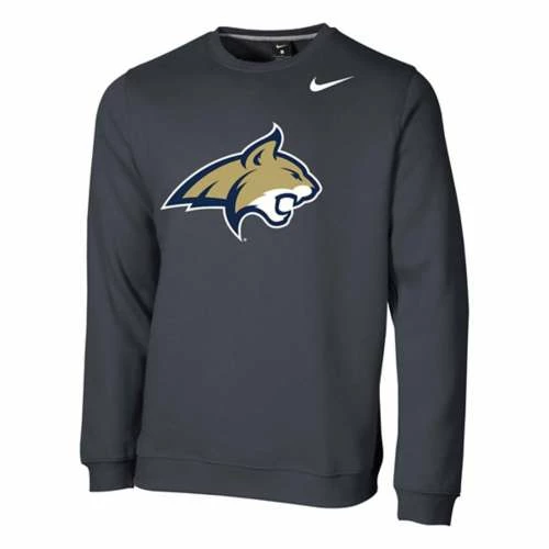 College Hoodies & Sweatshirts Nike Montana State Bobcats Logo Crewneck Sweatshirt 3 College Hoodies & Sweatshirts Nike Montana State Bobcats Logo Crewneck Sweatshirt